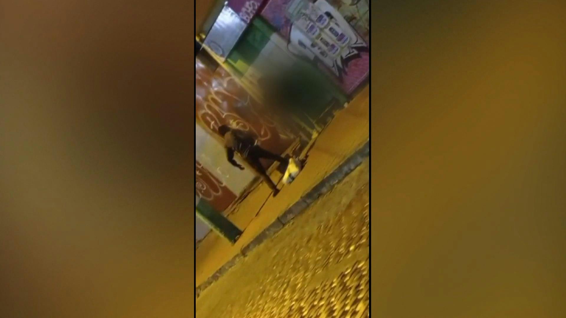 Mujer en situación calle es agredida por sujeto en plena vía pública