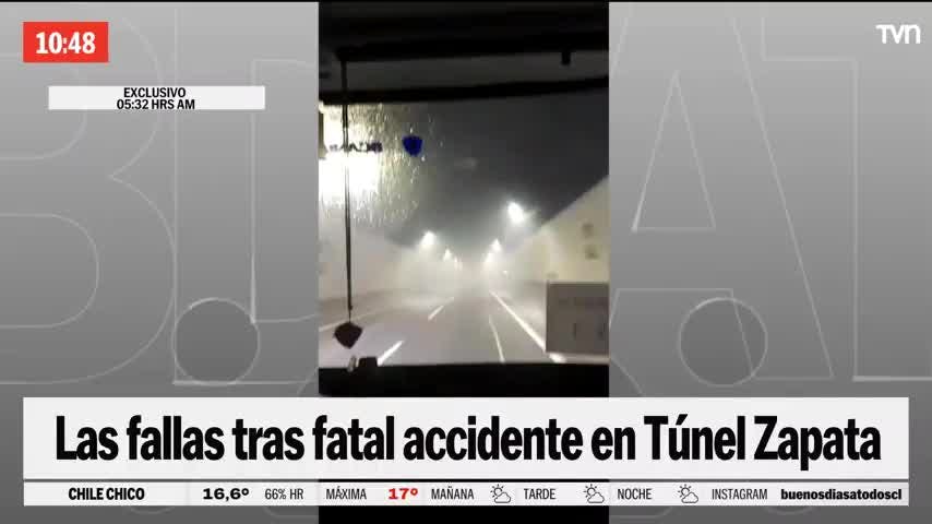 Exclusivo: Video clave sobre el fatal accidente en el túnel Zapata