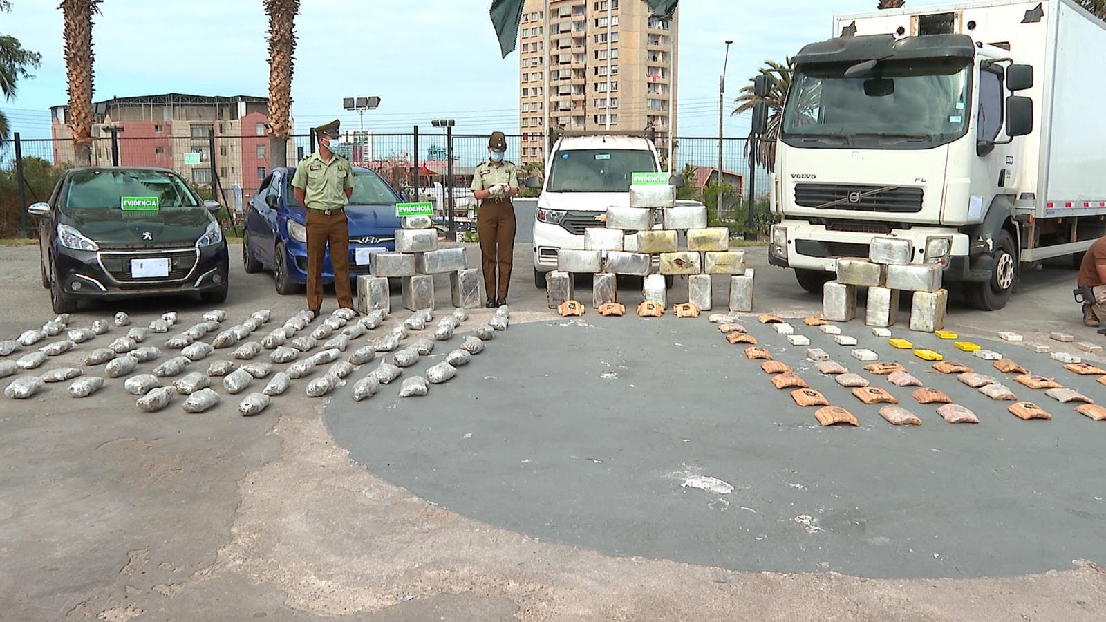 Decomisan más de 850 kilos de droga en la región