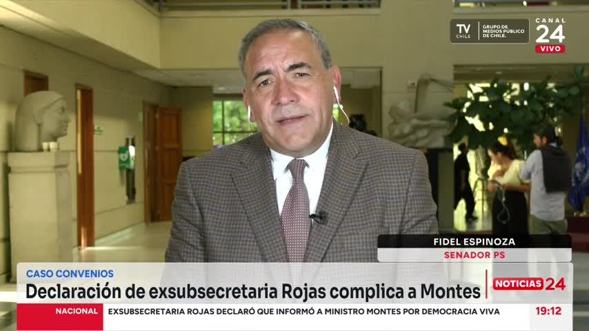 Senador Espinoza: “Si lo que dice la exsubsecretaria Rojas es verdad claramente el ministro Montes debe renunciar”