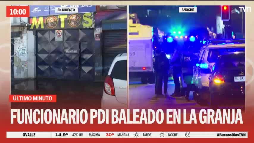 Funcionario de la PDI es baleado en La Granja