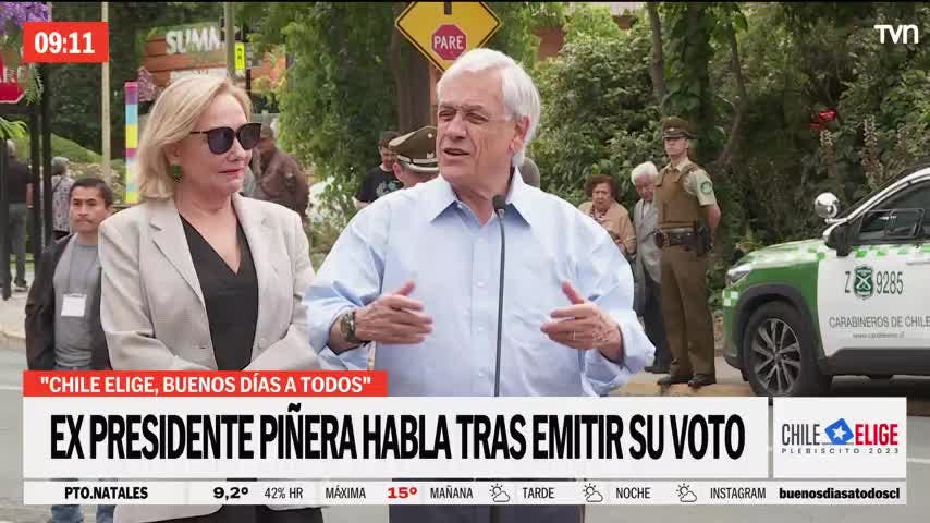 Expresidente Piñera: Chile necesita estabilidad
