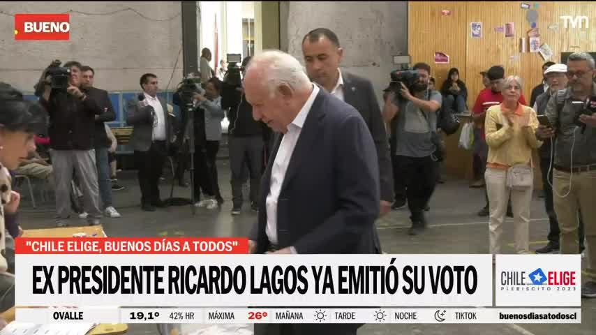 Expresidente Ricardo Lagos: Espero que haya un resultado muy claro