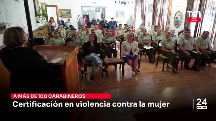 Certifican a más de 100 carabineros en violencia contra la mujer