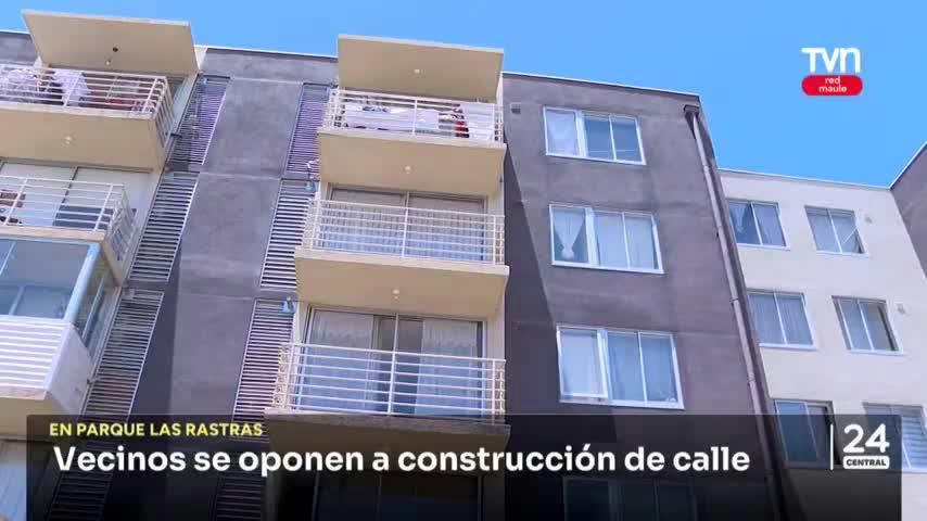Vecinos se oponen a construcción de calle