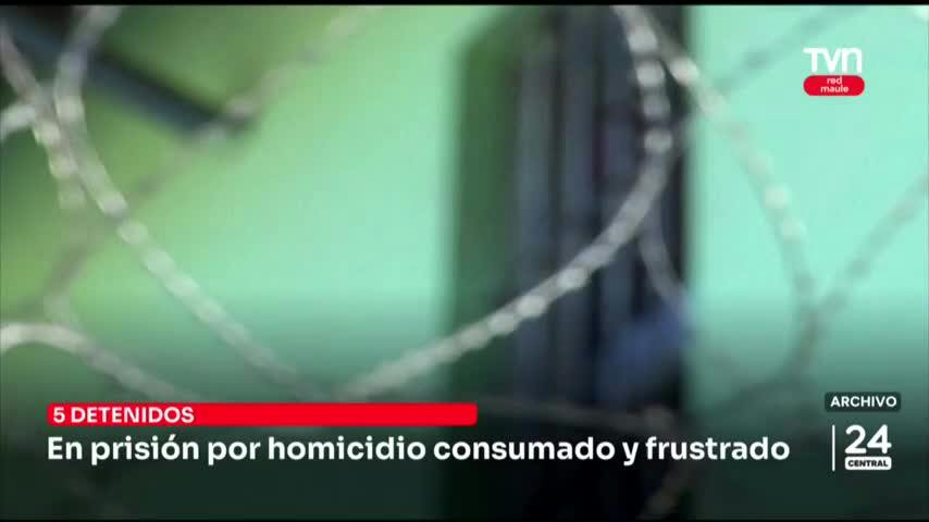 5 sujetos en prisión por homicidio consumado y frustrado