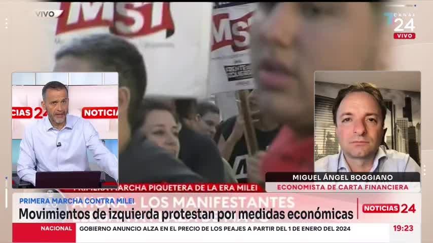 Economista argentino y marcha contra Milei: “La gente que llegó fue mucho menos que la que normalmente llegaba a manifestarse”