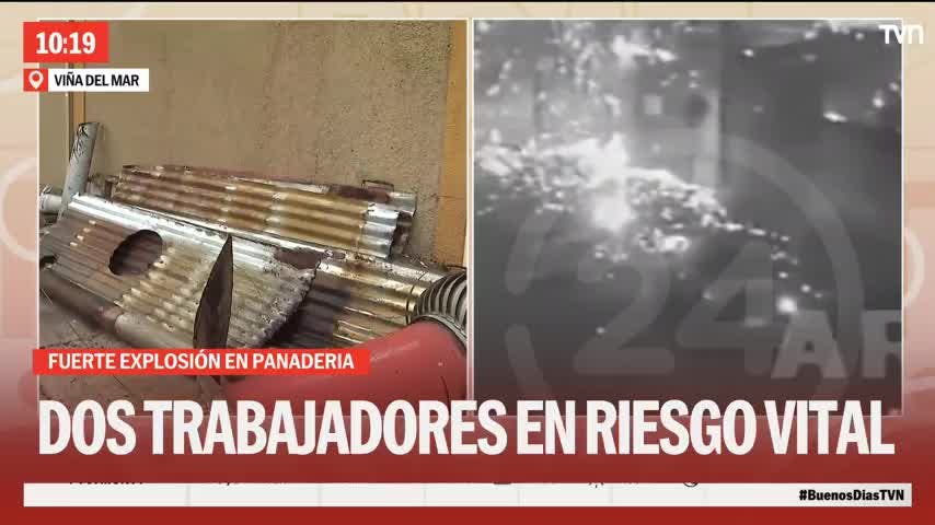 Fuerte explosión se registra en panadería de Viña del Mar
