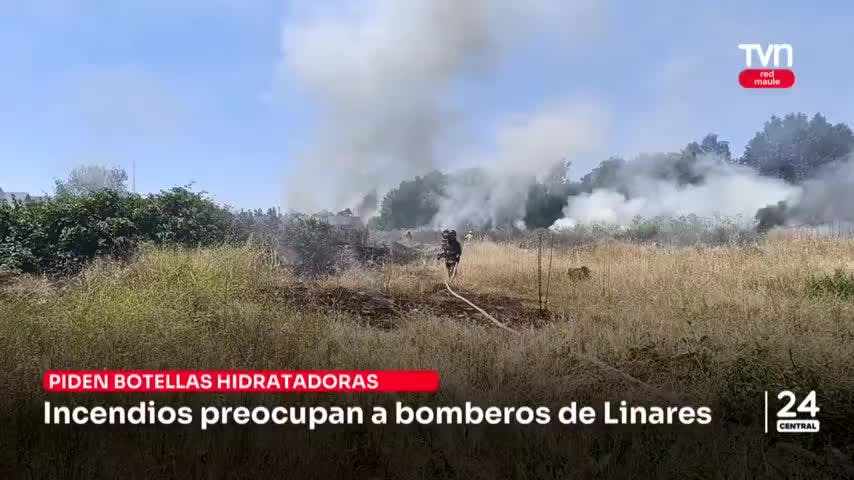 Incendios preocupan a bomberos de Linares