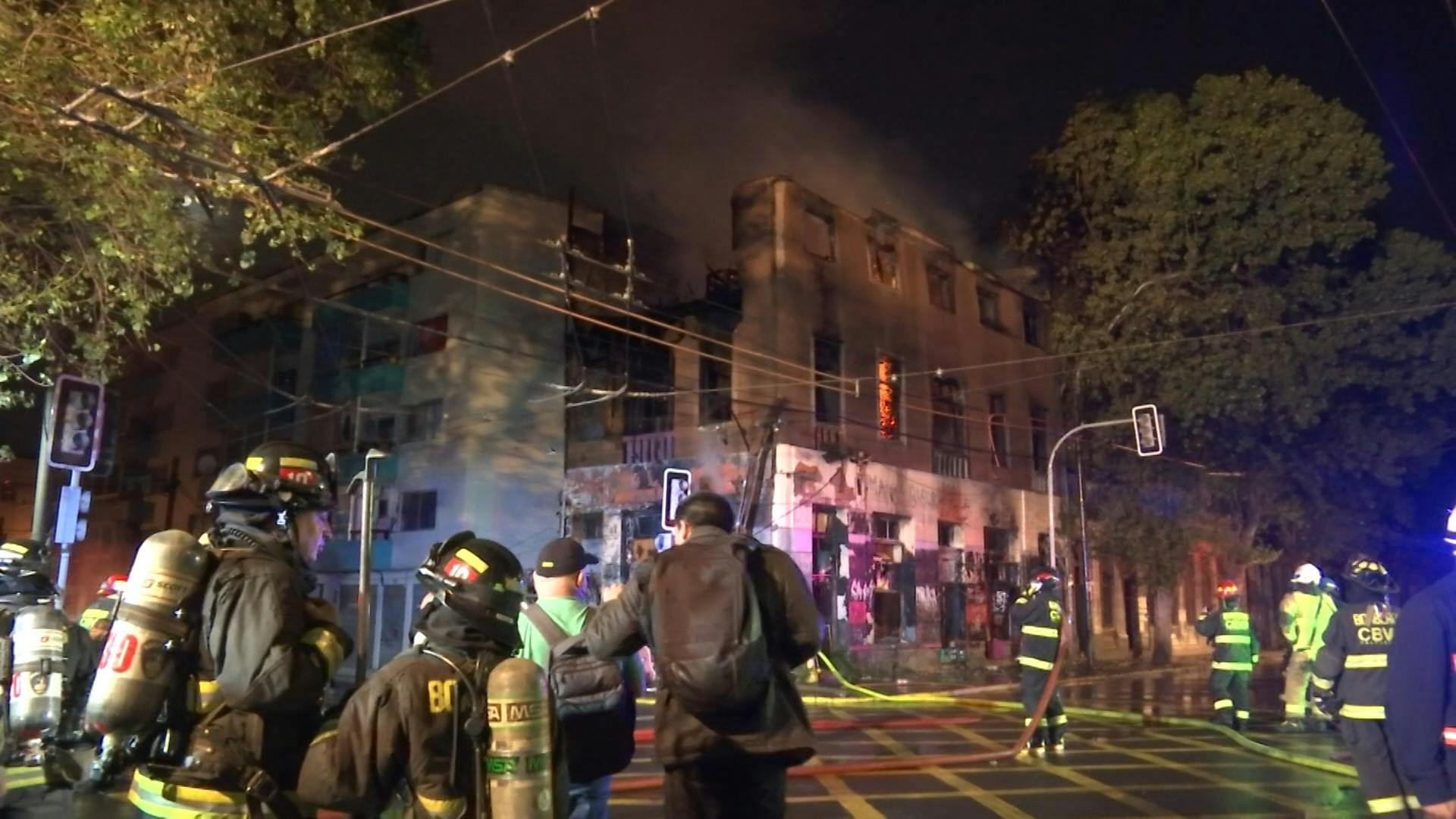 Casa okupa fue destruida por las llamas anche en Valparaíso