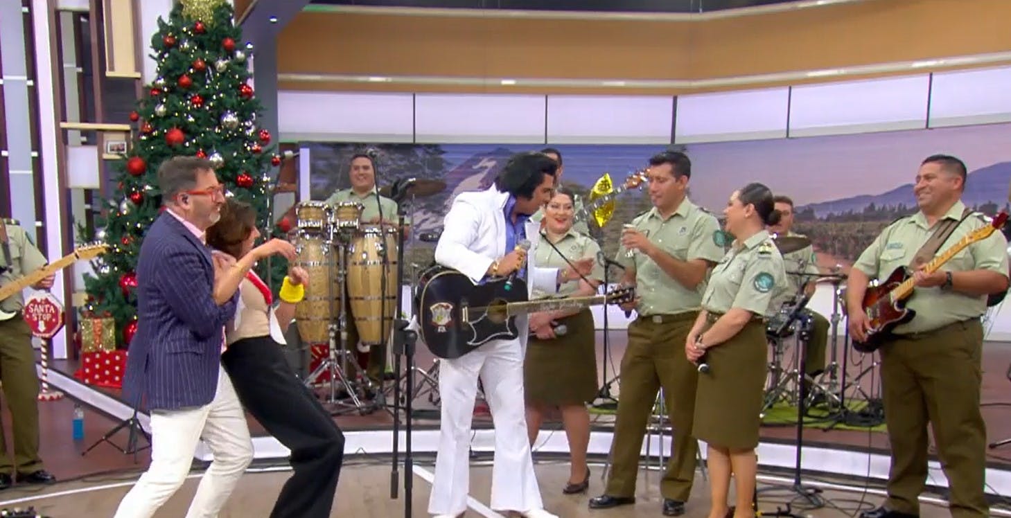 ¡Fue mucha la emoción! El chascarro de Eduardo y Carmen Gloria frente a Elvis Presley