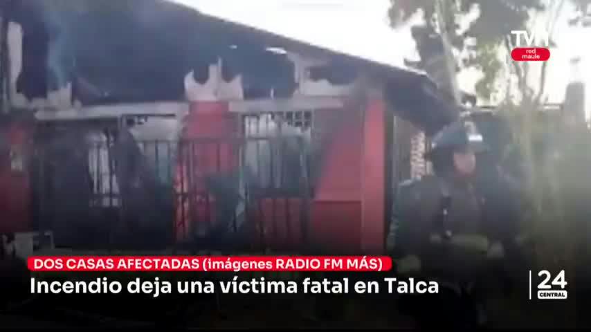 Incendio deja una víctima fatal en Talca
