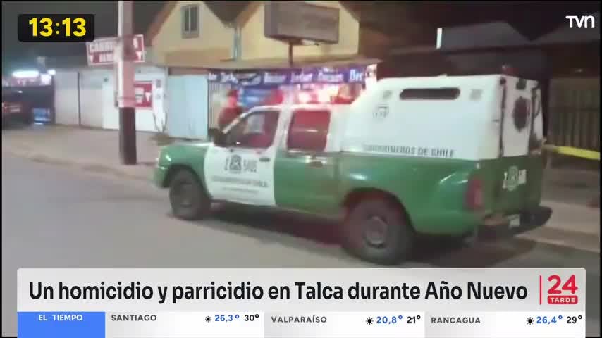 Un homicidio y posible parricidio en Talca durante año nuevo