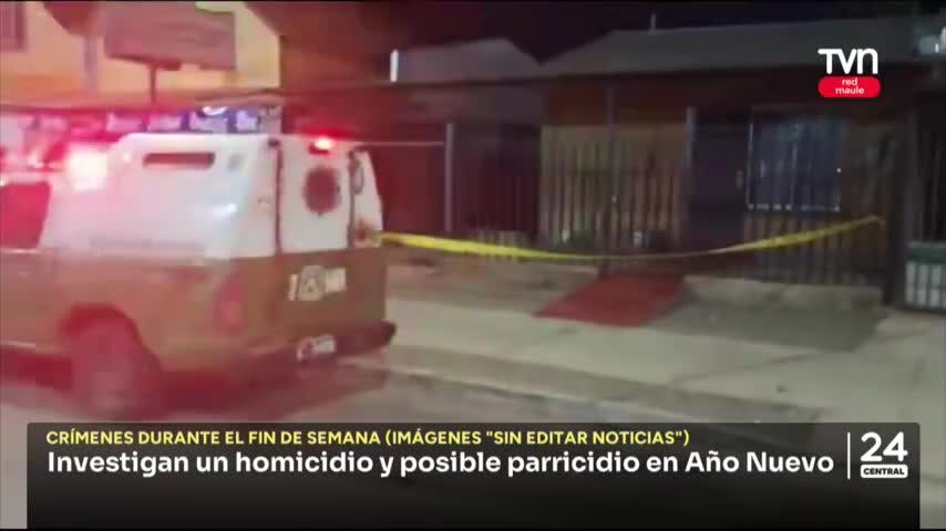 Investigan homicidio y posible parricidio en Año Nuevo