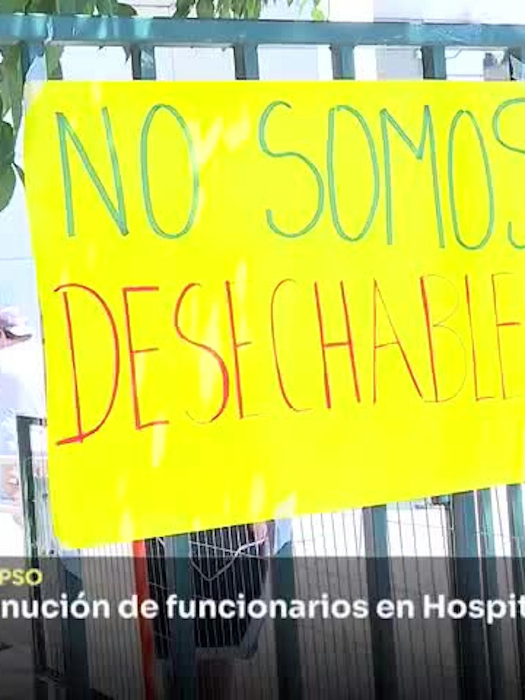 Protesta por disminución de funcionarios en Hospital de Talca