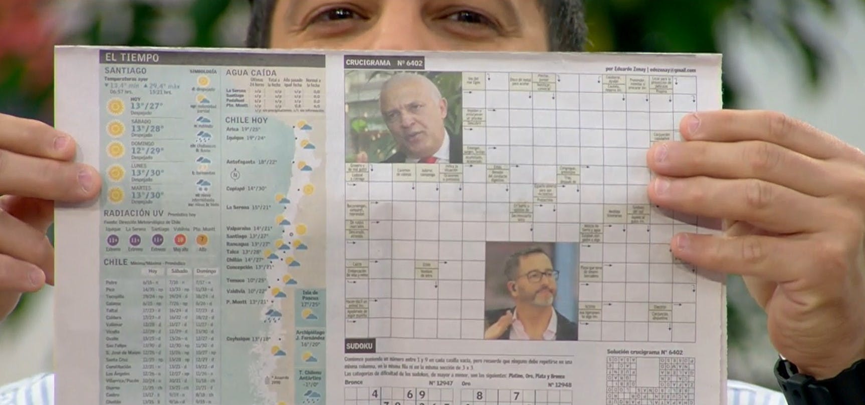 ¿Tú conoces la fama máxima?: Eduardo Fuentes salió en el puzzle del diario