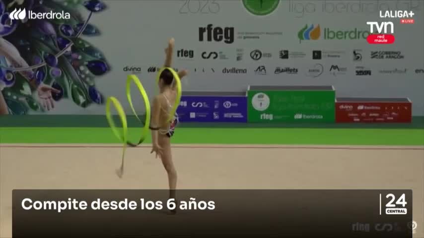 Gimnasta talquina se abre paso en España