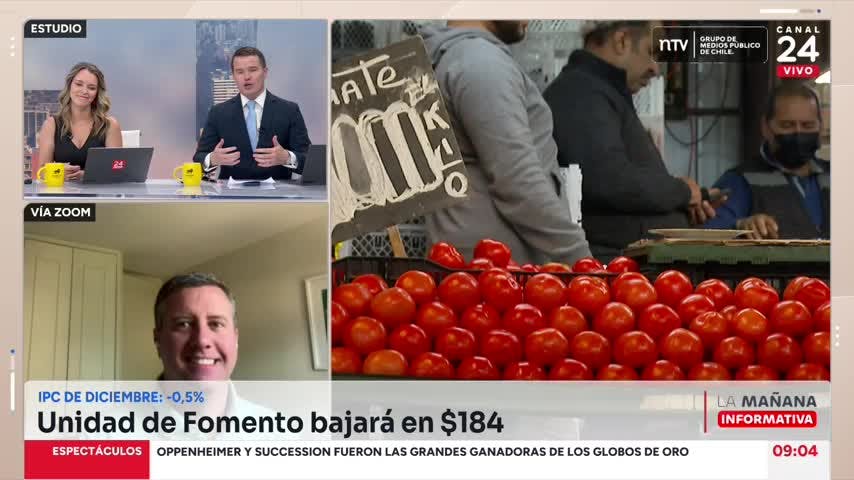 Experto por IPC negativo de diciembre: “Es una buena noticia porque hace que la inflación  2023 esté más controlada”