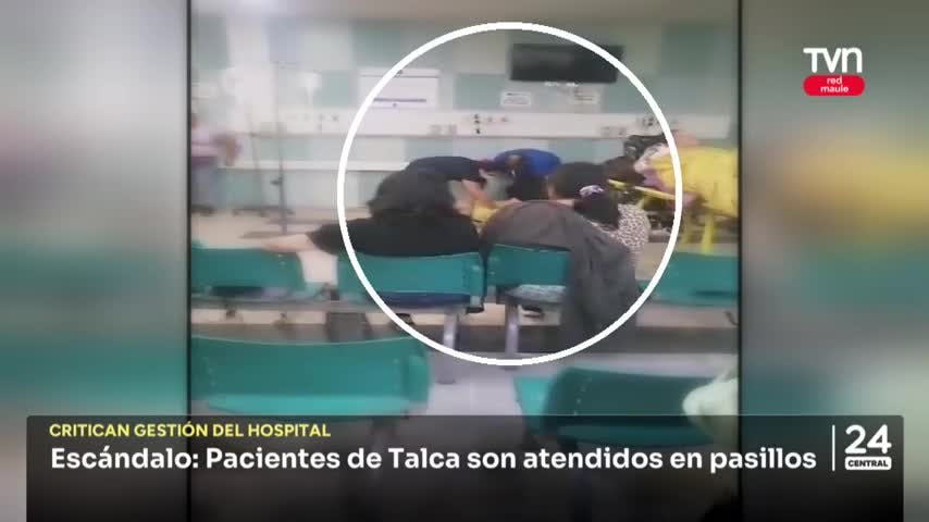 Escándalo: Pacientes de Talca son atendidos en pasillos