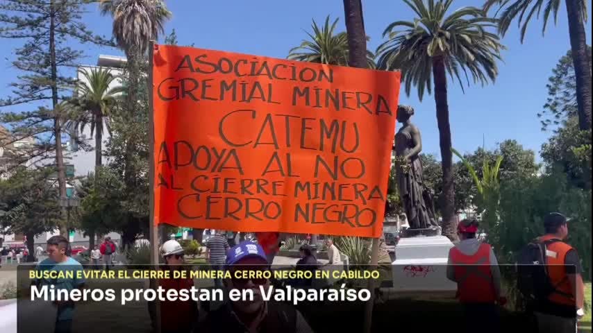 Cientos de mineros exigen evitar el cierre de minera cerro negro en cabildo