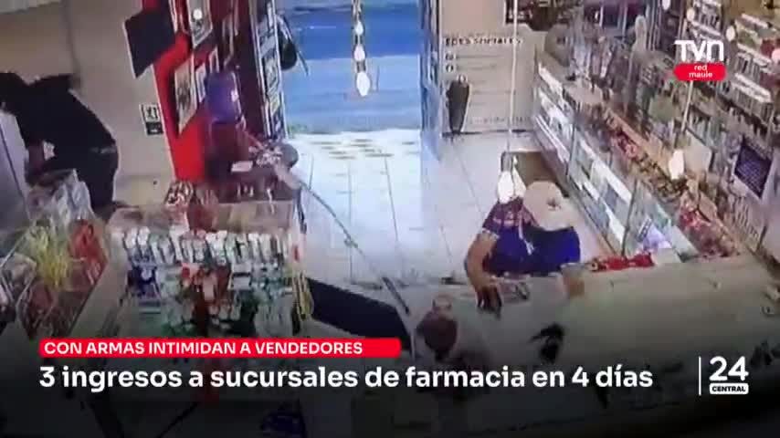 Entran 3 veces en 4 días a sucursales de farmacia