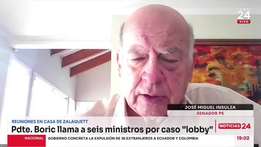 Senador Insulza evalúa llamado de Boric a ministros por caso lobby