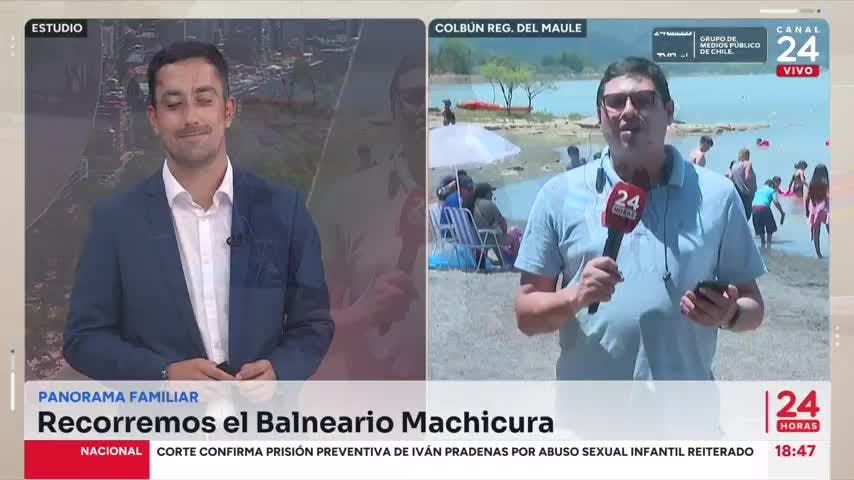 Balneario Machicura de Colbún encanta a los turistas