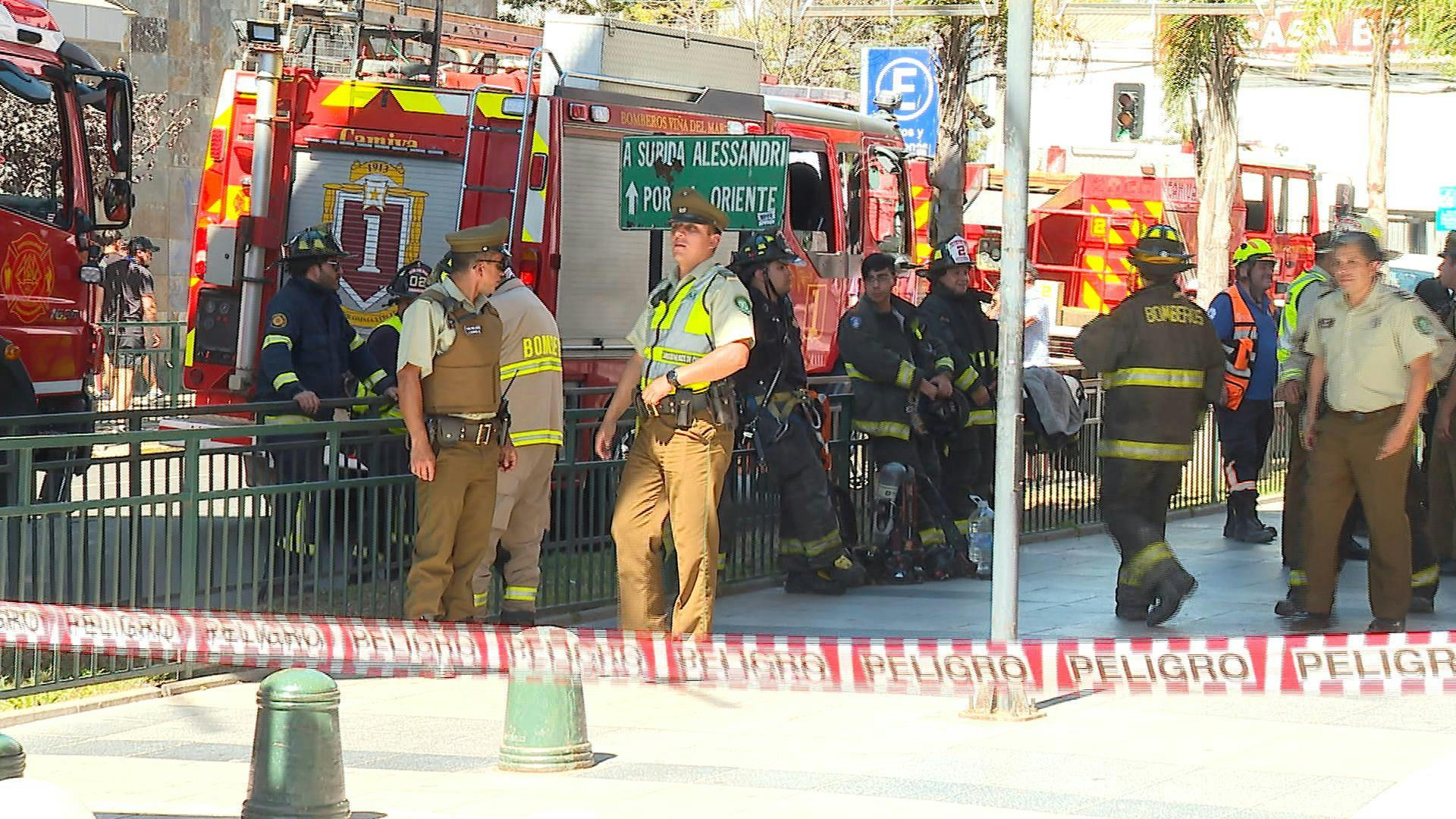 Más de 30 personas resultaron intoxicadas por una emergencia en el Boulevard Marina Arauco en Viña del Mar