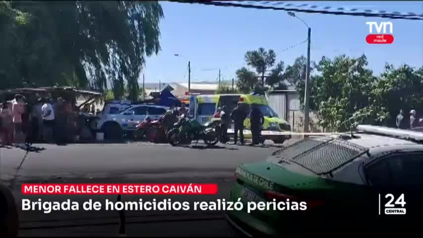 Menor fallece en estero Caiván de la comuna de Maule