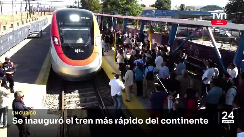 Entró en servicio el tren rápido entre Santiago y Curicó