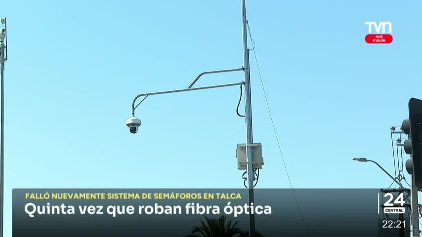Quinto robo de fibra óptica en Talca
