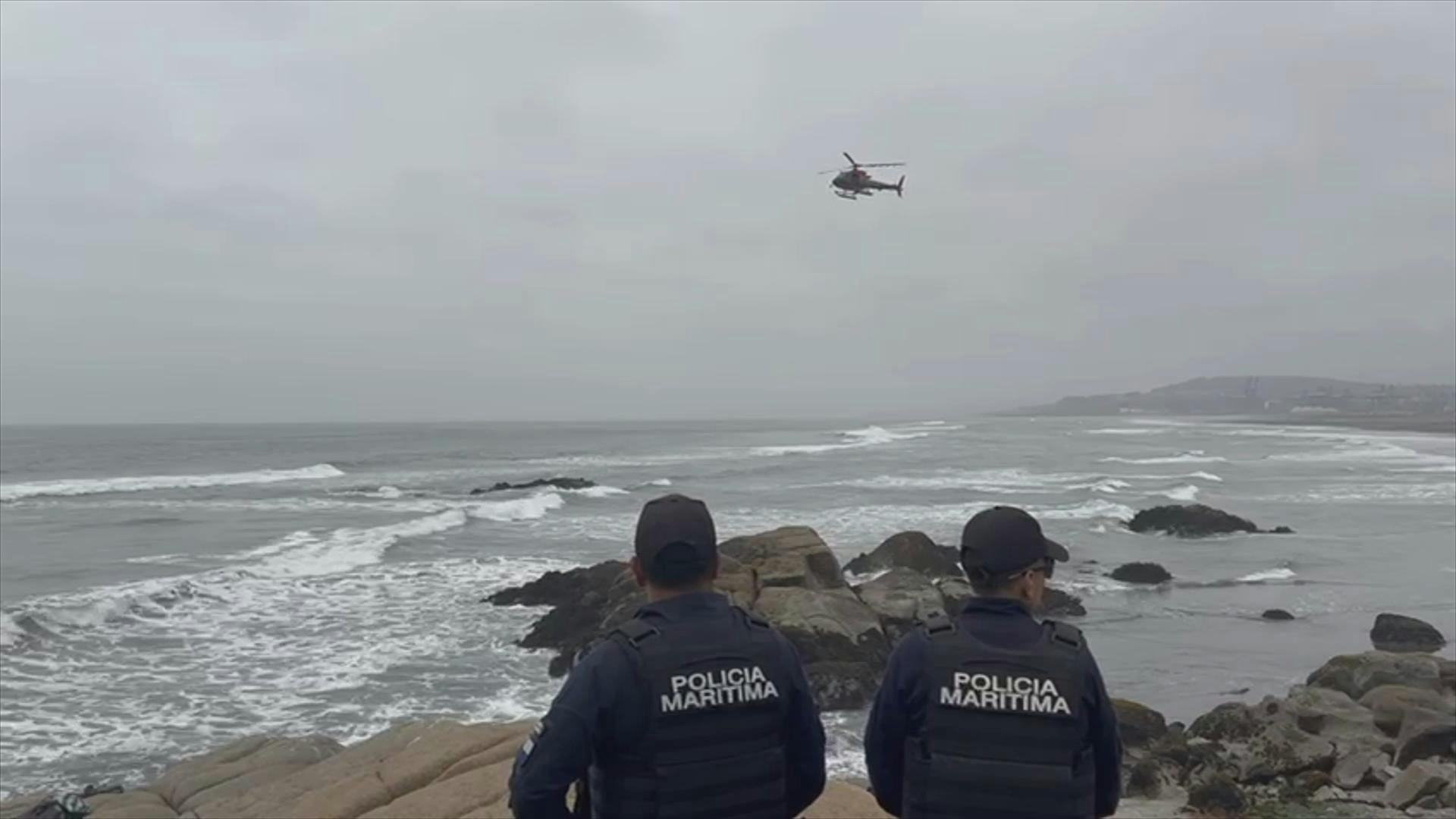 Operativo para encontrar a turista argentino arrastrado por las olas en Santo Domingo