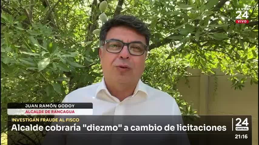 Alcalde de Rancagua cobraría "diezmo" a cambio de licitaciones
