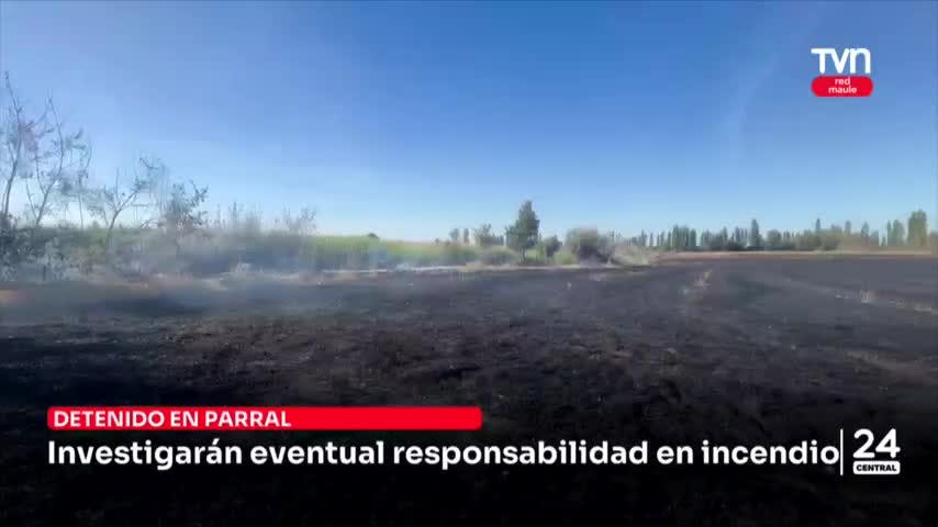 Adulto mayor detenido por eventual responsabilidad en incendio en Parral