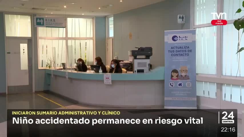 Niño accidentado permanece en riesgo vital