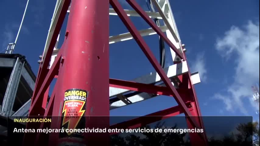 Antena mejorará conectividad entre servicios de emergencias
