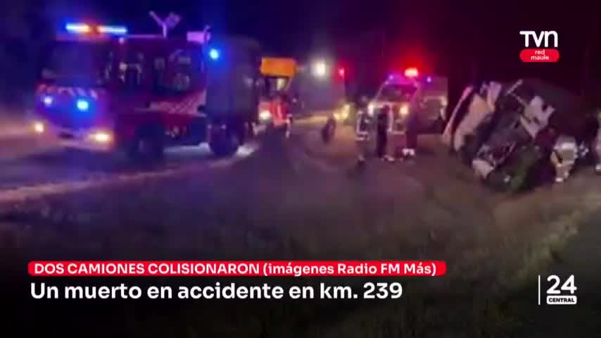 Un fallecido en accidente de tránsito en ruta 5 sur 