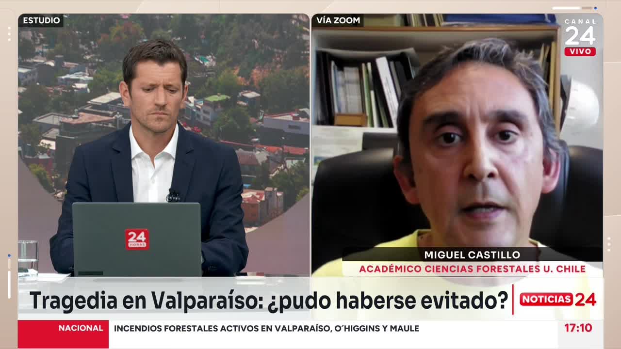 Académico por tragedia en Valparaíso: "Los incendios forestales están cambiando de apellido, ahora son incendios estructurales".