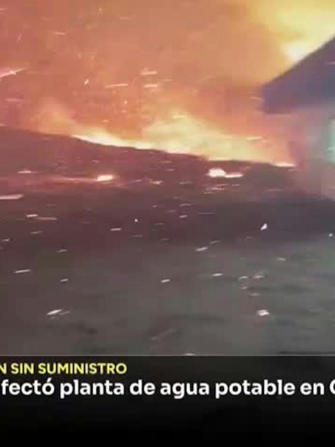 Incendio forestal afectó planta de agua potable en Constitución