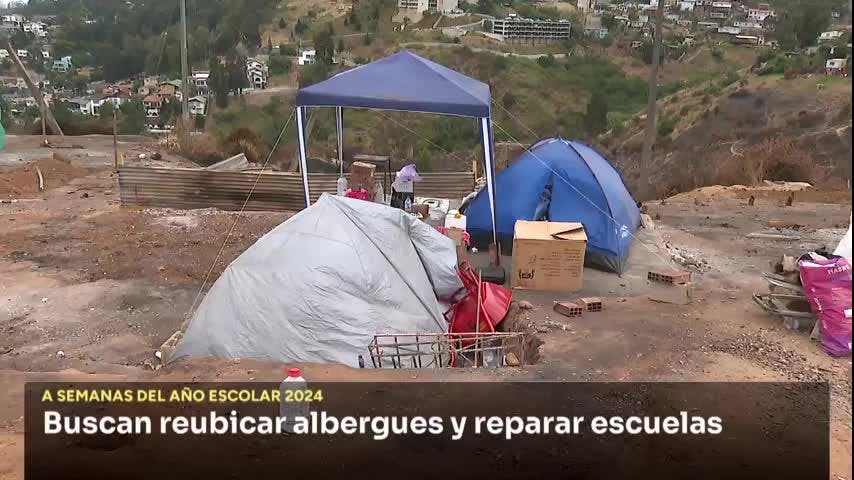 Autoridades trabajan en reparar los establecimientos siniestrados tras el incendio