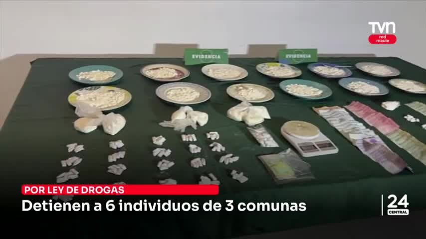 Detienen a 6 individuos de 3 comunas