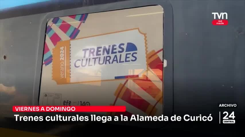 Trenes Culturales llega a la Alameda de Curicó
