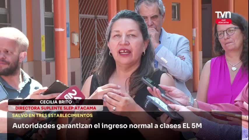 Autoridades garantizan el ingreso normal a clases