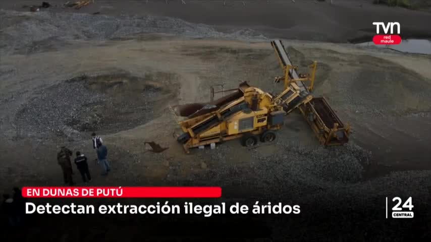 Detectan extracción ilegal de áridos en Putú