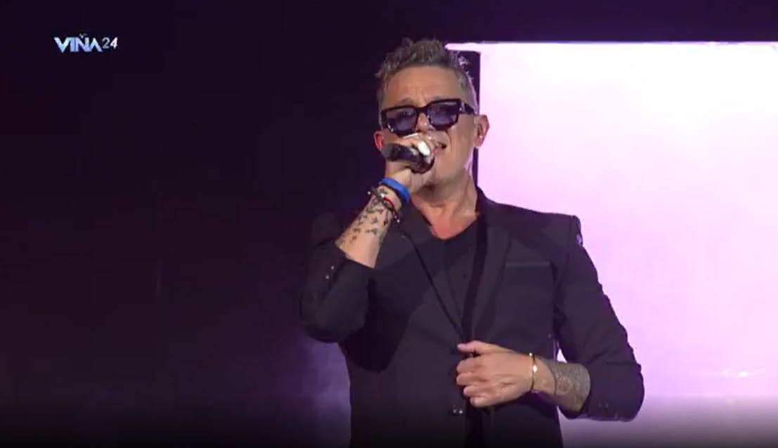 Así fue la aparición de Alejandro Sanz en el escenario de la Quinta Vergara