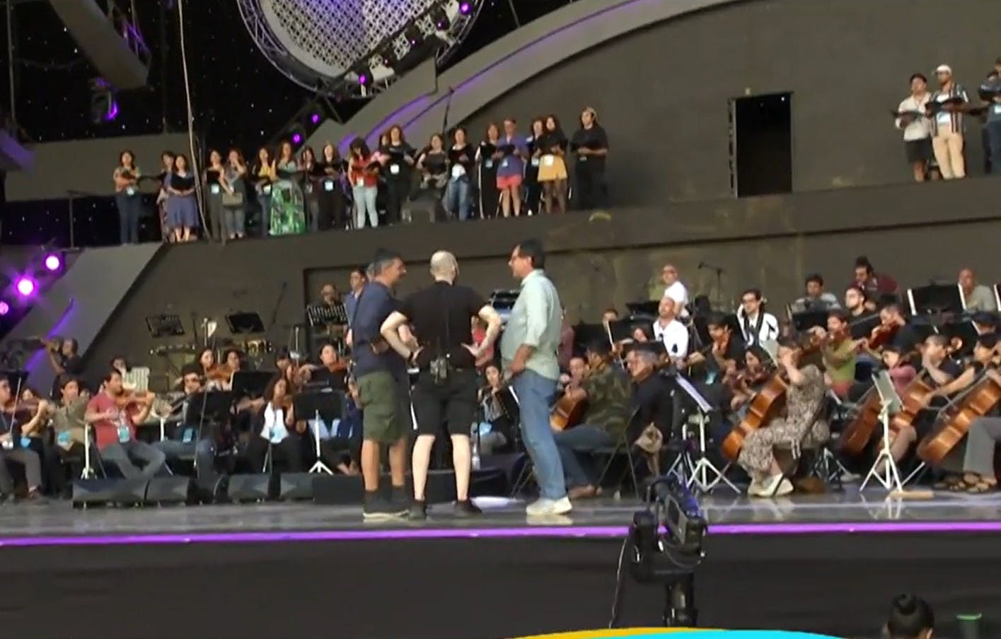 ¡Con 114 músicos sobre el escenario! Así es el ensayo de Andrea Bocelli