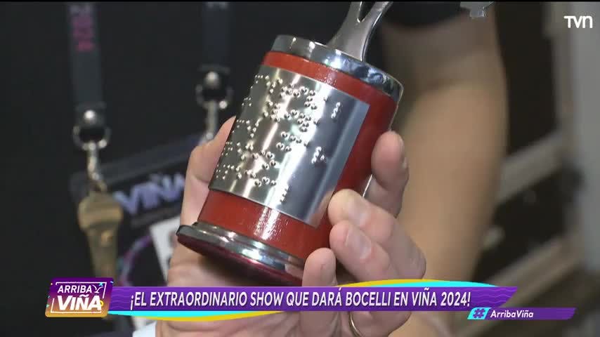 EXCLUSIVO | Imágenes inéditas del premio que recibirá Andrea Bocelli en Viña 2024