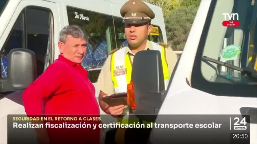 Fiscalizan y entregan certificación al transporte escolar