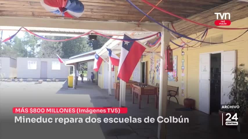 Mineduc repaea dos escuelas de Colbún