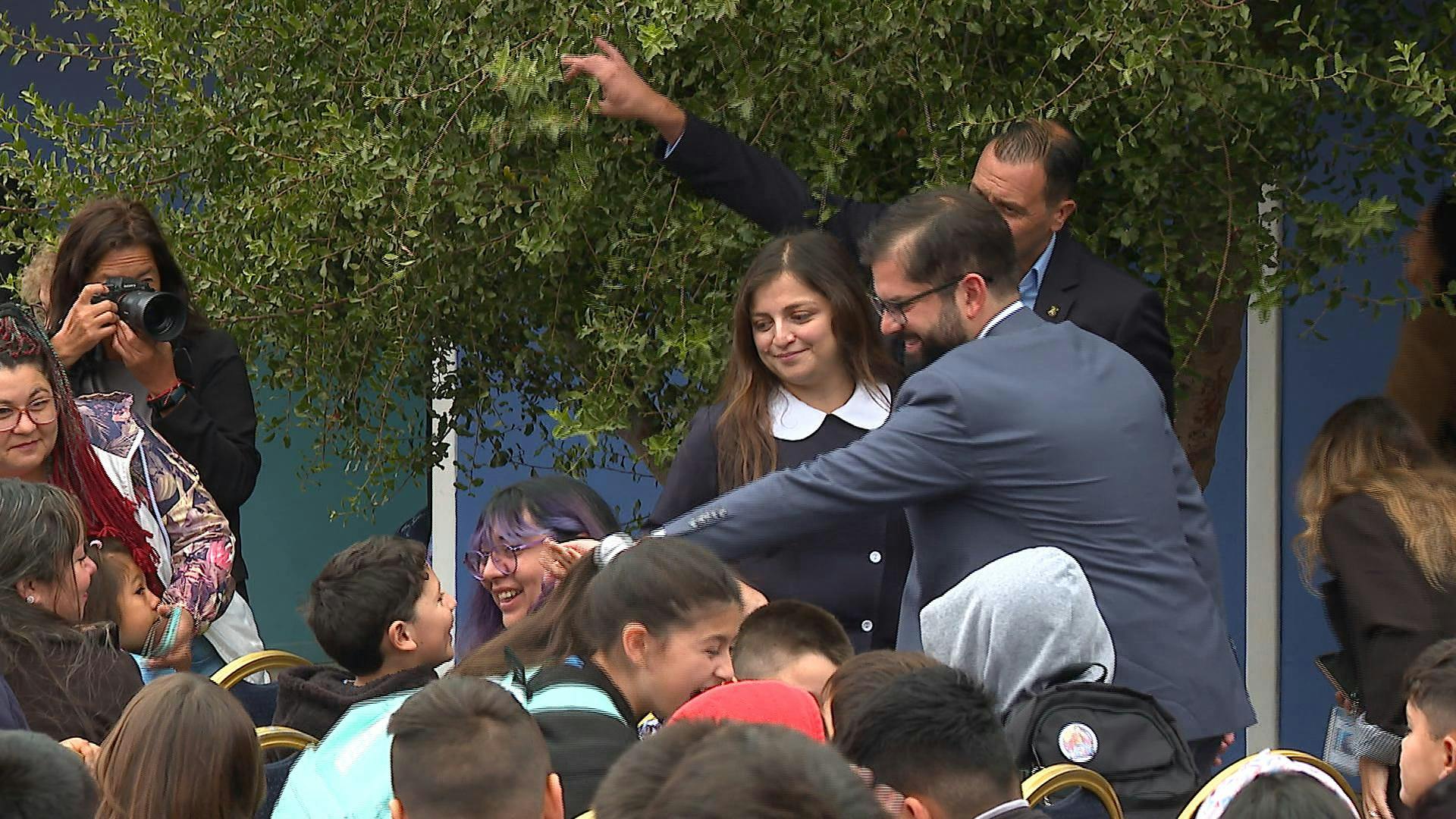 Presidente Boric inaugura año escolar en colegio de Quilpué
